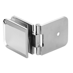 CRL Polished Chrome Adjustable Beveled Wall Mount Glass Clamp