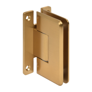 CRL Modern Gold Cologne 337 Series Adjustable Wall Mount 'H' Back Plate Hinge