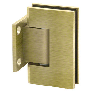 Antique Brass Wall Mount with Short Back Plate Adjustable Designer Series Hinge