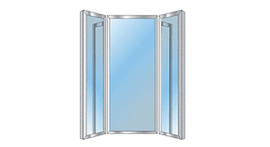 CRL Brite Anodized Custom Size Triple Mirror Frame