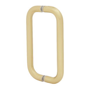CRL Satin Brass 8" BM Series Back-to-Back Handle Without Metal Washers