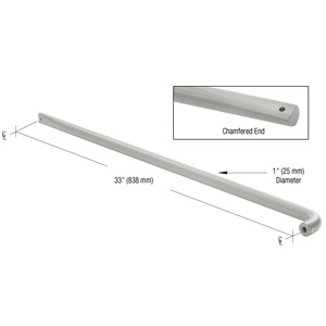 CRL-US Aluminum PR03211 Clear Anodized 9 Centerline to Centerline Pull  Handle