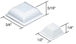 CRL Tub Enclosure Self-Adhering Bumper Assortment