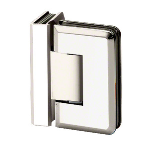 Polished Nickel 90º Glass to Glass Premier Series Hinge