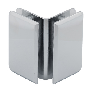 CRL Polished Chrome Pinnacle and Prima Series Glass-to-Glass Bracket