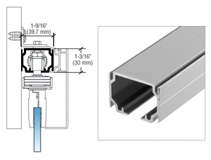 CRL50 Satin Anodized Series Top Track - 118"