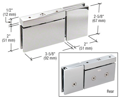 Chrome Top Pivot Hinge