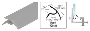 CRL Gray Snap-In Vinyl Glazing Bead