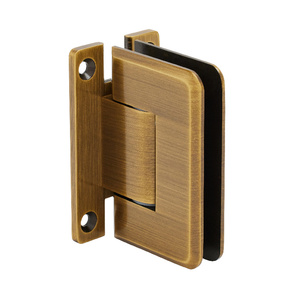 CRL Antique Brass Pinnacle 337 Series Adjustable Wall Mount 'H' Back Plate Hinge