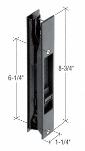 CRL Black Plastic Adams Rite® Handle with 6-1/4" Screw Holes