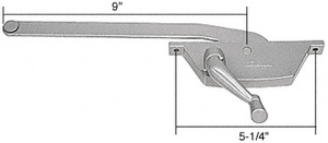 CRL Right Hand Aluminum Casement Window Operator with 9" Arm for Fenestra Windows
