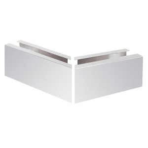 CRL Polished Stainless 12" 135 Degree Mitered Corner Cladding for L56S Series Standard Square Base Shoe