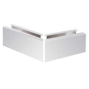 CRL 304 Polished Stainless Grade 12" Mitered 135º Corner Cladding for B5S Series Standard Square Base Shoe