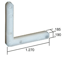 CRL Corner Key - 1.27" Leg; .185" Width - Bulk 100/Pk