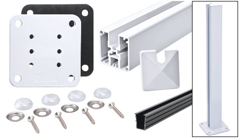 CRL Sky White 1100 Series End Post Kit