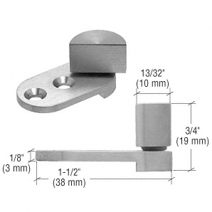 CRL Small Brushed Stainless UV Glass-to-Wood Swing Hinge