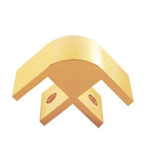 CRL Gold 2-Way 90 Degree Standard Connector for 3/8" Glass