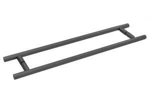 CRL Matte Black 18" Back-to-Back Ladder Style Towel Bar