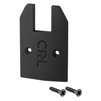 CRL Matte Black Low Profile Tapered Sidelite Rail Cap with Screws