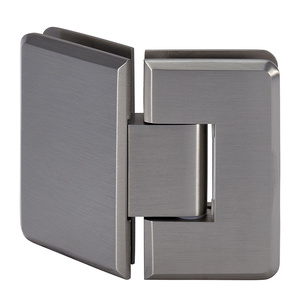 CRL Brushed Nickel Cologne 045 Series 135º Glass-to-Glass Hinge