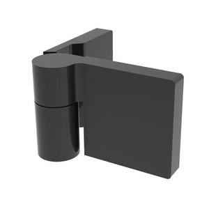 CRL Matte Black Lugano Series Wall Mount Outswing Hinge - For Right Hand Door