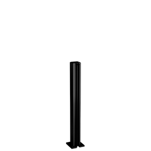 CRL Matte Black 12" End Design Series Partition Post