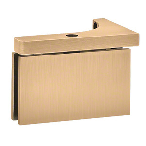 Satin Brass Wall Mount with Reversible "L" Bracket Prestige Series Hinge