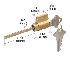 CRL 1-1/4" Cylinder Lock for Schlage® - Keyed Alike