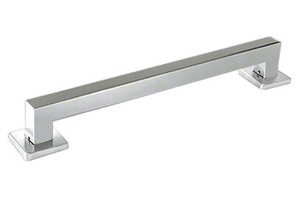 CRL Polished Stainless Mitered 18" Square Grab Bar
