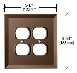 CRL Bronze Double Duplex Glass Mirror Plate