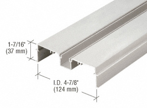 CRL 487 Clear Anodized OfficeFront™ Deep Pocket Wall Jamb/Head - 24'-2"