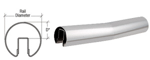CRL Polished Stainless 4 Degree Lower Incline Corner for 4" Diameter Railing
