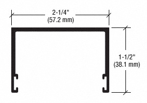 CRL-U.S. Aluminum Clear Anodized Head/Jamb - 24'-2"