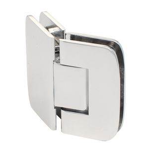 CRL Polished Chrome Roman 045 Series 135 Degree Glass-to-Glass Hinge