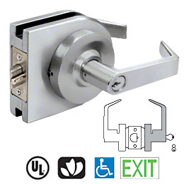 CRL Satin Anodized Grade 1 Lever Lock Housing - Storeroom