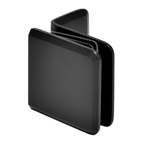 Matte Black Wall Mount Premier Series Glass Clip with Mounting Leg