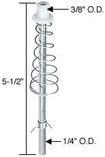 CRL 1/4" Bi-Fold Top Guide Pin with 3/8" Cap