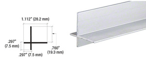 CRL Satin Anodized Aluminum Cross Corner Extrusion