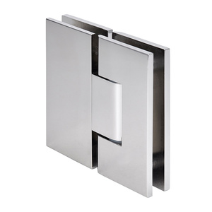 CRL Polished Nickel Vienna 380 Series Adjustable 180 Degree Glass-to-Glass Hinge