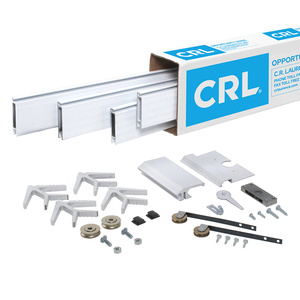 CRL Champion Series White Powder Coated 32" x 82" Super Heavy-Duty Extruded K.D. Sliding Screen Door Kit