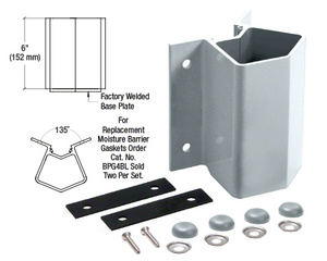 CRL Mill Outside 135 Degree Fascia Mounted Bracket