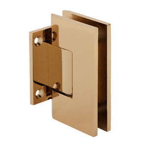 CRL Gold Plated Vienna 074 Series Wall Mount Short Back Plate Hinge