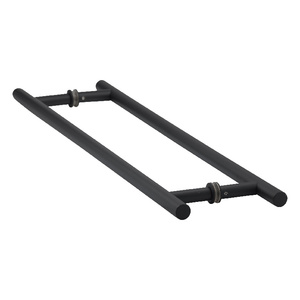 Matte Black 18" Back to Back Ladder Pull Towel Bar