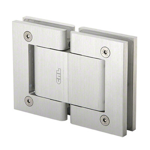 CRL Satin Anodized Vernon Oil Dynamic 180 Degree Glass-to-Glass Hinge - No Hold Open