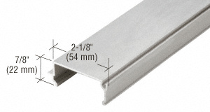 CRL 487 Clear Anodized OfficeFront™ Glazing Stop - 24'-2"