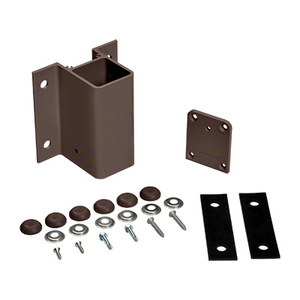 CRL Matte Bronze 180 Degree Center/End Fascia Mount Bracket