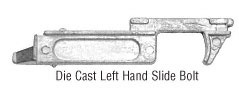 CRL Left Hand Slide Bolt for Drop-In Style Triple Track Window Frames