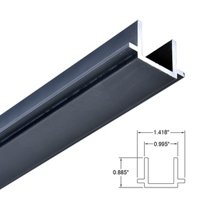 Black Bronze Anodized Floor Mount Saddle for 4