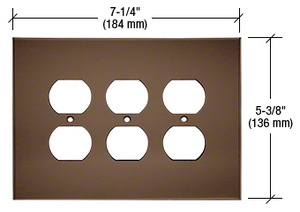 CRL Bronze Triple Duplex Acrylic Mirror Plate