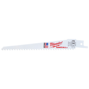 CRL Milwaukee® 6" Long 6 Teeth Per Inch Sawzall® Blade